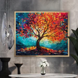 Tree of Life Wooden Jigsaw Puzzle, 1000-Piece, Stained-Glass-Style Artwork