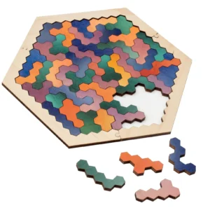Flummoxagon Geometric Wooden Puzzle Game