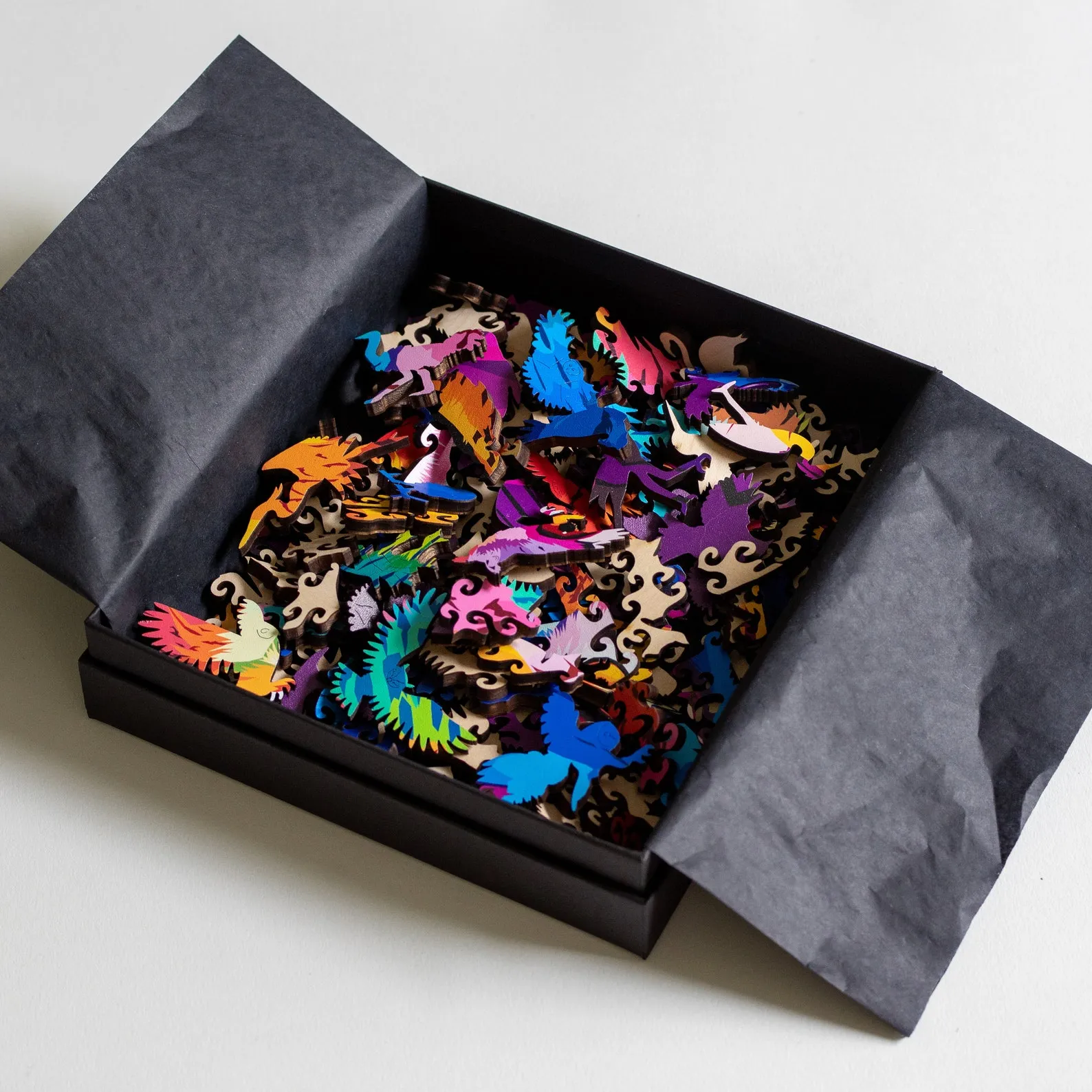 A Hoot of Many Colors Owl Wooden Jigsaw Puzzle - Image 3